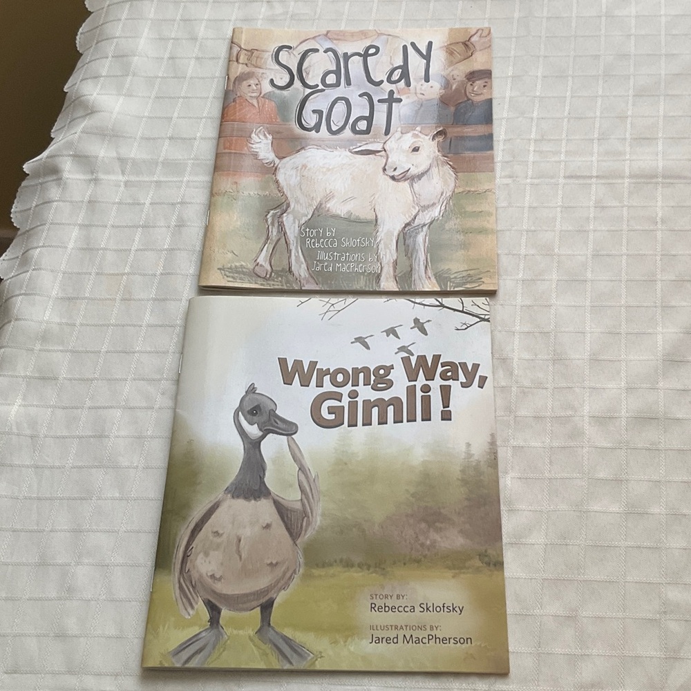 3 for $30 item - Children's Books Set: Scaredy Goat & Wrong Way, Gimli!